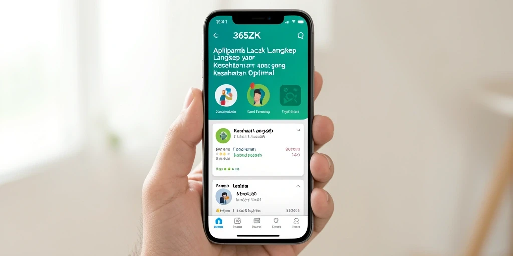 Antarmuka aplikasi 365ZK yang mencerminkan fungsi Lacak Langkah dengan jelas.