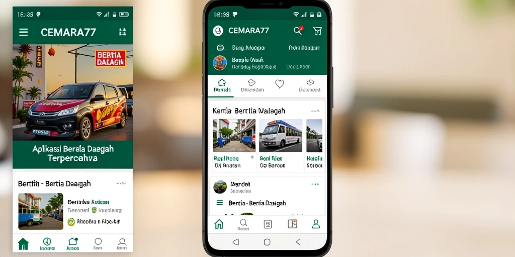 Tampilan antarmuka CEMARA77 yang menarik dan informatif.