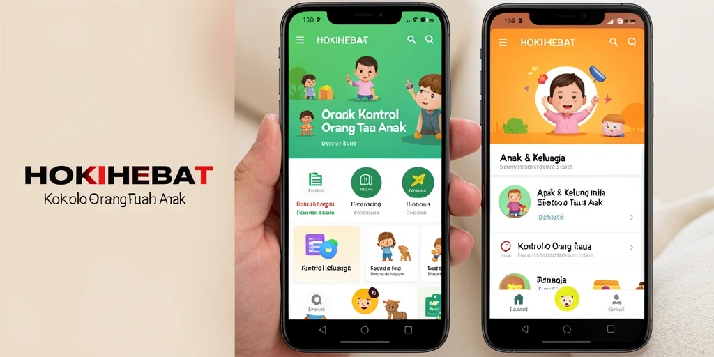 Tampilan antarmuka HOKIHEBAT untuk kontrol orang tua yang sederhana dan intuitif.