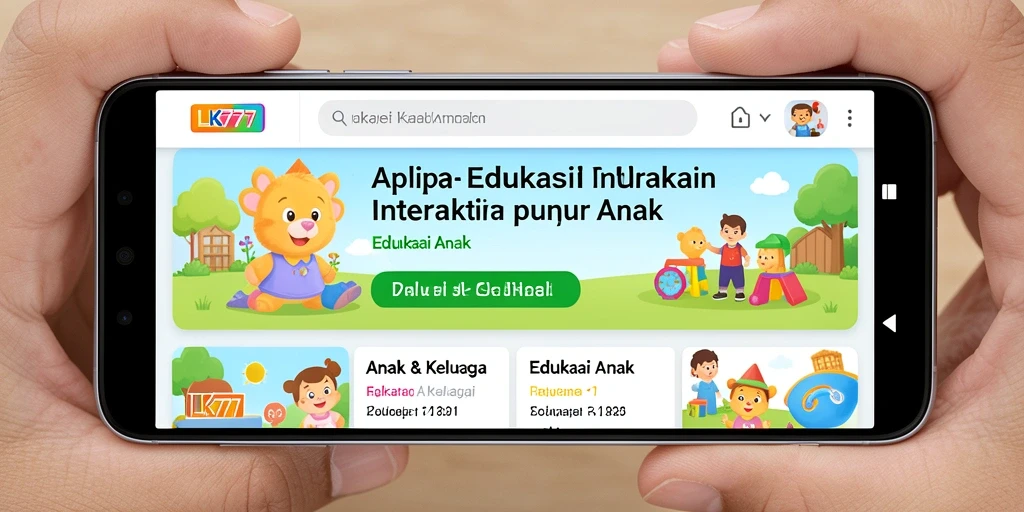 Antarmuka LK777 yang interaktif dan menarik untuk anak.