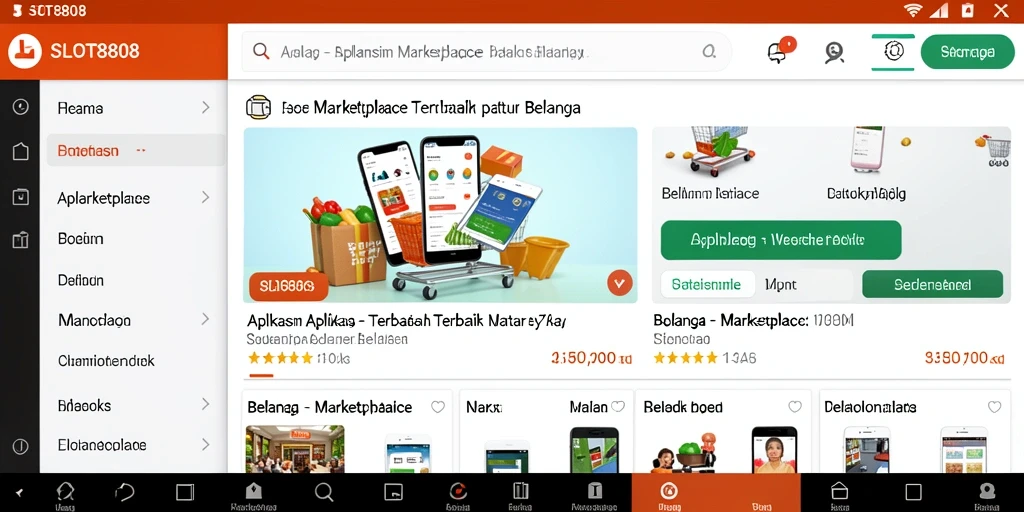 Tampilan antarmuka SLOT8808 yang modern dan fungsional