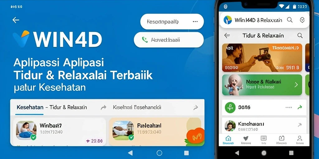 Tampilan antarmuka WIN4D yang menenangkan dan intuitif untuk relaksasi.